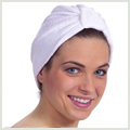 White Terry Turban